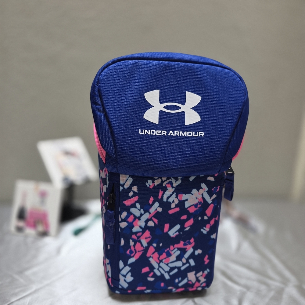 Under Armour Blue and Pink Insulated Lunch Bag